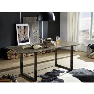 Massivmoebel24.de Baumtisch Sheesham 200x100x78 smoked oak lackiert - Tisch Massivmoebel24.de Baumtisch Sheesham 200x100x78 smoked oak lackiert - Tisch