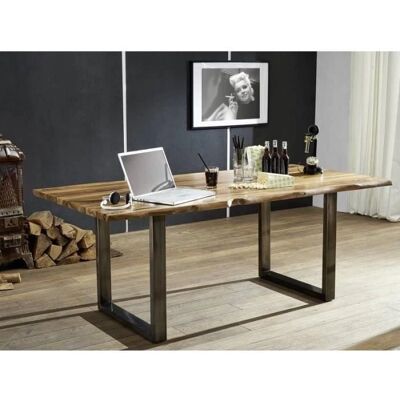 Massivmoebel24.de Tavolo da pranzo in sheesham - Design moderno - 160x90x78 Massivmoebel24.de Tavolo da pranzo in sheesham - Design moderno - 160x90x78