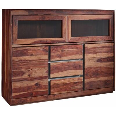 Massivmoebel24.de Credenza Sydney in sheesham - Marrone & Stile Moderno Massivmoebel24.de Credenza Sydney in sheesham - Marrone & Stile Moderno
