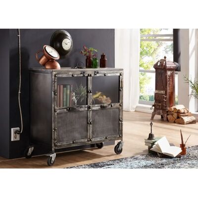 Massivmoebel24.de Beistelltisch Mango 90x40x90 grau - Sideboard Massivmoebel24.de Beistelltisch Mango 90x40x90 grau - Sideboard