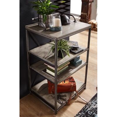 Massivmoebel24 Mango Regal 61x46x100 Grau - Regal Massivmoebel24 Mango Regal 61x46x100 Grau - Regal