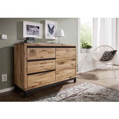 Massivmoebel24 Seitenschrank - Wildeiche, Modern, Minimalistisch - Sideboard Massivmoebel24 Seitenschrank - Wildeiche, Modern, Minimalistisch - Sideboard