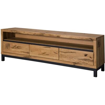 Massivmoebel24 - Wildeiche TV-Board - 170x40x56 - Natur geölt Massivmoebel24 - Wildeiche TV-Board - 170x40x56 - Natur geölt