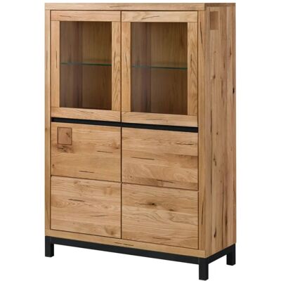 Massivmoebel24 Vetrina in rovere massiccio 103x40x148 - Vitrine Massivmoebel24 Vetrina in rovere massiccio 103x40x148 - Vitrine