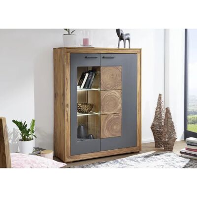 Massivmoebel24 Highboard Sheesham 103x40x135 - Highboard Massivmoebel24 Highboard Sheesham 103x40x135 - Highboard