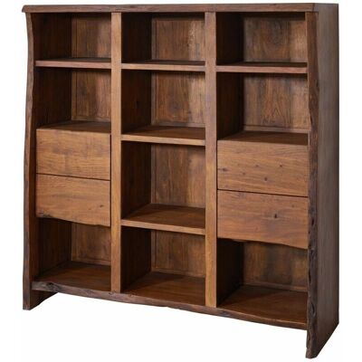Massivmoebel24 - Akazienholzregal - Braun - Bücherregal - PURE ACACIA Massivmoebel24 - Akazienholzregal - Braun - Bücherregal - PURE ACACIA