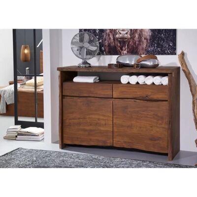 Massivmoebel24 Credenza in Acacia - Bordo Naturale Marrone - PURE ACACIA Massivmoebel24 Credenza in Acacia - Bordo Naturale Marrone - PURE ACACIA