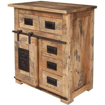 Massivmoebel24 Mango 70x45x85 Komoda - Styl industrialny Przechowywanie Massivmoebel24 Mango 70x45x85 Komoda - Styl industrialny Przechowywanie