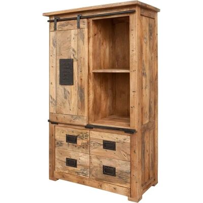 Massivmoebel24.de Armadio di Mango - 90x45x150 - Stile Industriale Rustico Massivmoebel24.de Armadio di Mango - 90x45x150 - Stile Industriale Rustico