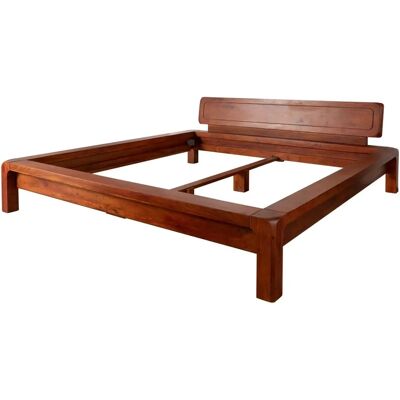 Letto in acacia massiccia - 180x200x80 - Miele - BUENO Letto in acacia massiccia - 180x200x80 - Miele - BUENO