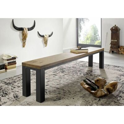 Massivmoebel24.de Banco Quercia Selvatica 160x35x45 Tabacco marrone - banco Massivmoebel24.de Banco Quercia Selvatica 160x35x45 Tabacco marrone - banco
