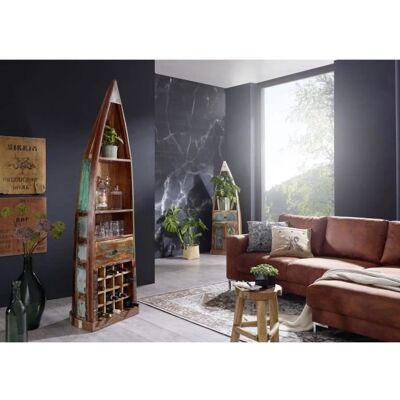 NATURE OF SPIRIT 120 - Scaffale in legno riciclato indiano NATURE OF SPIRIT 120 - Scaffale in legno riciclato indiano