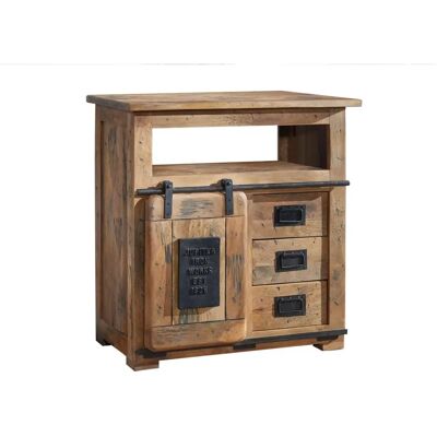 Massivmoebel24 - Commode Mango 80x45x85 naturel - RAILWAY #110 - Publicité Massivmoebel24 - Commode Mango 80x45x85 naturel - RAILWAY #110 - Publicité