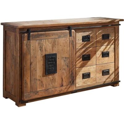 Massivmoebel24.de Sideboard Mango 140x45x85 natur lackiert - Sideboard Massivmoebel24.de Sideboard Mango 140x45x85 natur lackiert - Sideboard