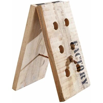 Massivmoebel24 Scaffale vino in mango - Naturale, 25x28x45, Fabbrica #150 Massivmoebel24 Scaffale vino in mango - Naturale, 25x28x45, Fabbrica #150