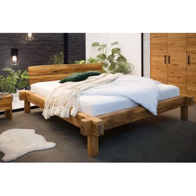 Massivmoebel24 Jangali 712 Bett Massiv Eiche Rustikal Massivmoebel24 Jangali 712 Bett Massiv Eiche Rustikal