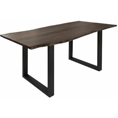 Massivmoebel24.de Akazie Esstisch - Natürliche Baumkante, Grau - 120x90x76 Massivmoebel24.de Akazie Esstisch - Natürliche Baumkante, Grau - 120x90x76