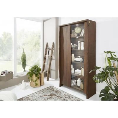 Massivmoebel24.de Vetrina in Acacia - Bordi Naturali, 105x45x204 mm Massivmoebel24.de Vetrina in Acacia - Bordi Naturali, 105x45x204 mm