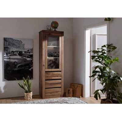 Massivmoebel24 - Zerreiche/Wildeiche Vitrine 62x42x190 - Braun Massivmoebel24 - Zerreiche/Wildeiche Vitrine 62x42x190 - Braun