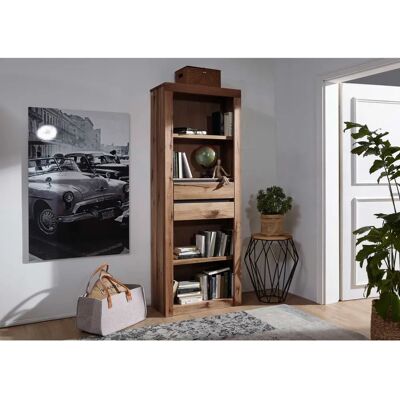 Massivmoebel24 - Eichenholz Regal - Tabakbraun - 71x35x190cm Massivmoebel24 - Eichenholz Regal - Tabakbraun - 71x35x190cm