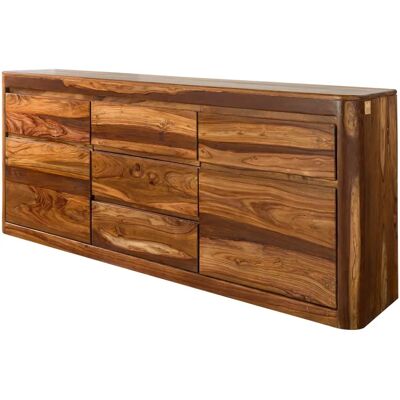 Massivmoebel24.de Bahut en Sheesham - 185x40x80 - Noyer - Design Moderne - Charme Rustique - Publicité Massivmoebel24.de Bahut en Sheesham - 185x40x80 - Noyer - Design Moderne - Charme Rustique - Publicité
