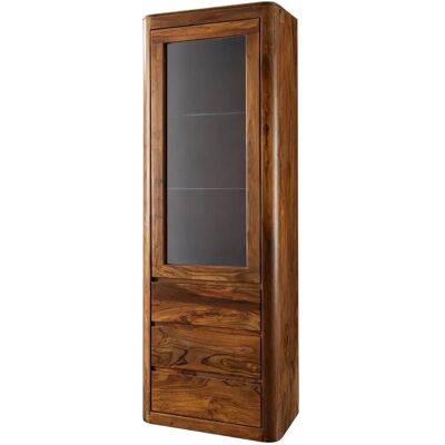 Massivmoebel24.de TORONTO Sheesham Noyer Vitrine - 70x40x202 - Cabinet élégant - Publicité Massivmoebel24.de TORONTO Sheesham Noyer Vitrine - 70x40x202 - Cabinet élégant - Publicité