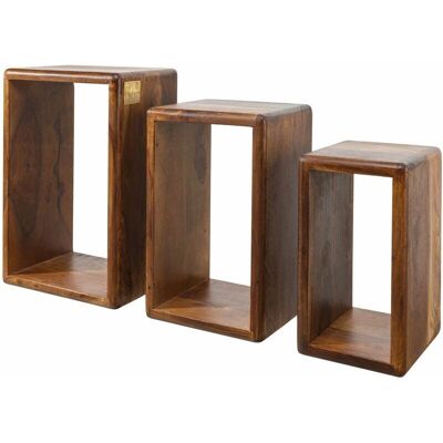 Massivmoebel24 - TORONTO #242 - 45x20x30 - Sheesham/Palisander - Wandregal-Set Massivmoebel24 - TORONTO #242 - 45x20x30 - Sheesham/Palisander - Wandregal-Set