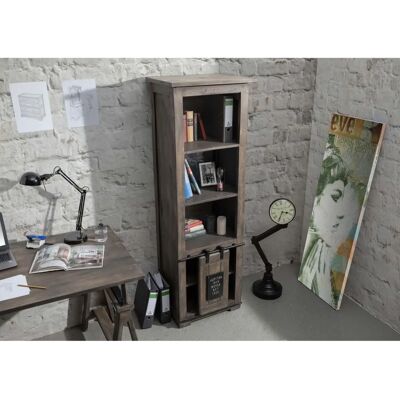 Massivmoebel24 - Mangoholz Regal - Industrial Stil Bücherregal - 60x45x180 Massivmoebel24 - Mangoholz Regal - Industrial Stil Bücherregal - 60x45x180