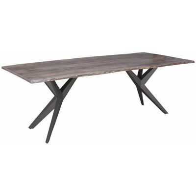 Massivmoebel24.de Tavolo in acacia 140x90x76 grigio opaco - Tavolo Massivmoebel24.de Tavolo in acacia 140x90x76 grigio opaco - Tavolo