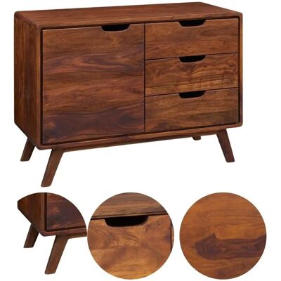 Massivmoebel24.de Sheesham 90x40x65 Walnuss Kommode - Schubladenschrank Massivmoebel24.de Sheesham 90x40x65 Walnuss Kommode - Schubladenschrank