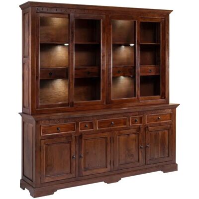 Massivmoebel24 Oxford 340 Credenza - Akazie, Dunkelbraun, 220x50x204 - Credenza Massivmoebel24 Oxford 340 Credenza - Akazie, Dunkelbraun, 220x50x204 - Credenza