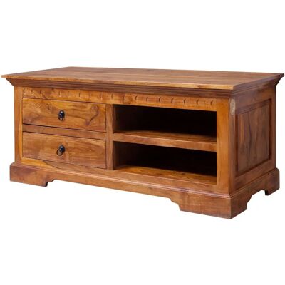 Massivmoebel24.de Massives Akazie TV-Board - Oxford - 115x48x50 - Honig Lackiert Massivmoebel24.de Massives Akazie TV-Board - Oxford - 115x48x50 - Honig Lackiert