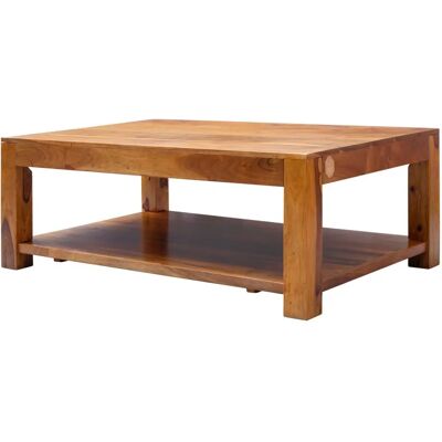 Table basse en acacia massif miel - Style colonial 120x75x45 - Publicité Table basse en acacia massif miel - Style colonial 120x75x45 - Publicité