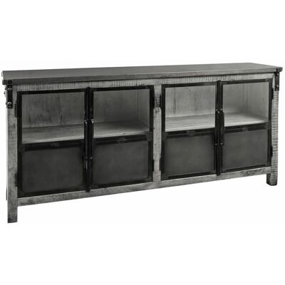 Massivmoebel24.de Mango Sideboard 180x40x90 grau - Sideboard Massivmoebel24.de Mango Sideboard 180x40x90 grau - Sideboard
