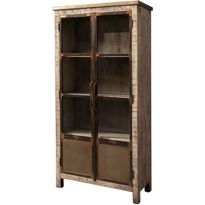 Massivmoebel24 Mango Holz Vitrine - Heavy Industry Design Massivmoebel24 Mango Holz Vitrine - Heavy Industry Design
