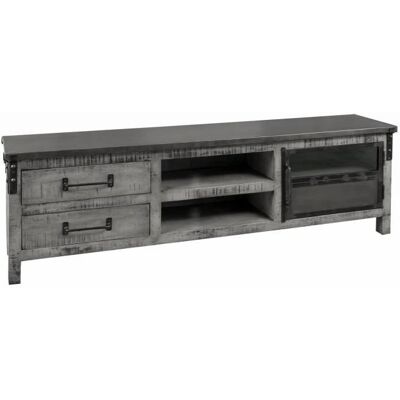 Massivmoebel24 Mangoholz TV-Board 190x40x60 Grau Heavy Industry Massivmoebel24 Mangoholz TV-Board 190x40x60 Grau Heavy Industry