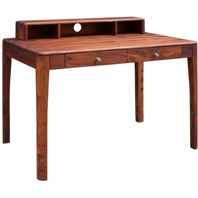 Massivmoebel24 Sheesham Holz Schreibtisch - Braun, 112x71x85 - Modernes Büro Massivmoebel24 Sheesham Holz Schreibtisch - Braun, 112x71x85 - Modernes Büro