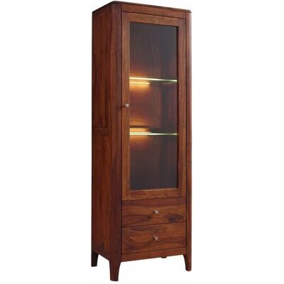 Massivmoebel24 - Vitrine en bois de sheesham / palissandre 60x40x178 noce huilé brooklyn 26 - marron foncé - Publicité Massivmoebel24 - Vitrine en bois de sheesham / palissandre 60x40x178 noce huilé brooklyn 26 - marron foncé - Publicité