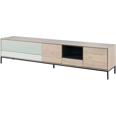 Massivmoebel24 TV-Board Acacia 240x45x55 grigio-bianco olio CHICAGO - TV-Board Massivmoebel24 TV-Board Acacia 240x45x55 grigio-bianco olio CHICAGO - TV-Board