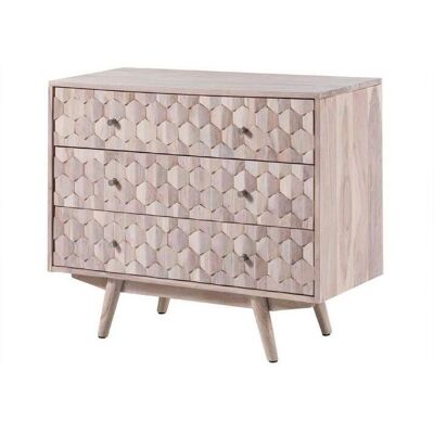 Massivmoebel24.de Acacia 88x42x75 Cassettiere bianco - Cassettiere Massivmoebel24.de Acacia 88x42x75 Cassettiere bianco - Cassettiere