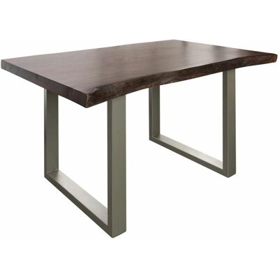 Massivmoebel24.de Tavolo da pranzo in legno di acacia - Marrone, 140x90x77 Massivmoebel24.de Tavolo da pranzo in legno di acacia - Marrone, 140x90x77