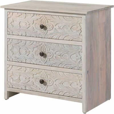 Massivmoebel24.de Comò Mango 80x48x78 bianco - Commode Massivmoebel24.de Comò Mango 80x48x78 bianco - Commode