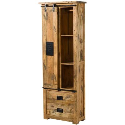 Massivmoebel24.de Mango 70x35x195 Nature Meuble Industriel - Armoire - Publicité Massivmoebel24.de Mango 70x35x195 Nature Meuble Industriel - Armoire - Publicité