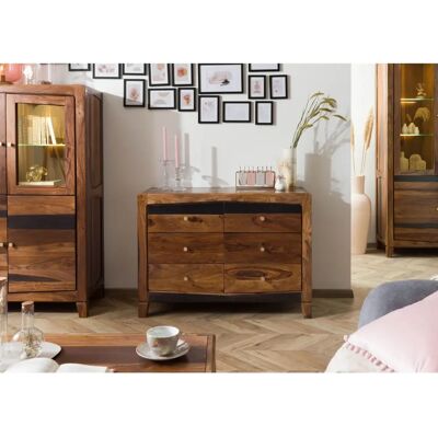 Massivmoebel24 Ancona 220 Credenza - Sheesham Holz, Dunkelbraun, 110x45x80 Massivmoebel24 Ancona 220 Credenza - Sheesham Holz, Dunkelbraun, 110x45x80