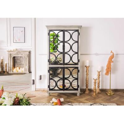 Massivmoebel24.de Mango Schrank - Art Deco - 97x45x190cm Massivmoebel24.de Mango Schrank - Art Deco - 97x45x190cm