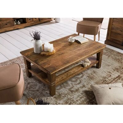 Massivmoebel24 RODEZ Tavolino da salotto in mango - 120x75x45 - Marrone Scuro Massivmoebel24 RODEZ Tavolino da salotto in mango - 120x75x45 - Marrone Scuro