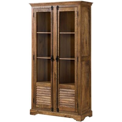 Massivmoebel24 Rodez 152 Mango Vitrine - Rustik Stil Massivmoebel24 Rodez 152 Mango Vitrine - Rustik Stil