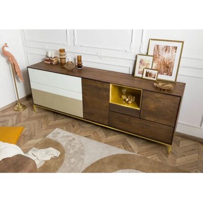 Massivmoebel24 - chicago 106 Credenza - Legno di mango minimalista - Credenza Massivmoebel24 - chicago 106 Credenza - Legno di mango minimalista - Credenza