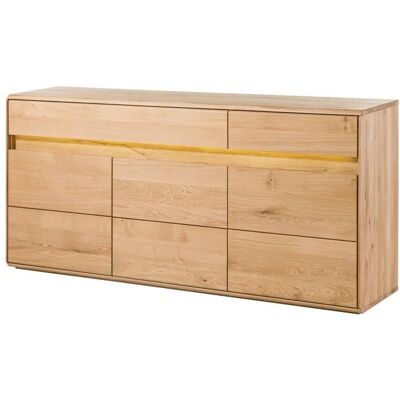 Massivmoebel24 Sideboard Wildeiche inkl. LED 183,5x43,5x86 natur geölt CARDIFF #130 Massivmoebel24 Sideboard Wildeiche inkl. LED 183,5x43,5x86 natur geölt CARDIFF #130