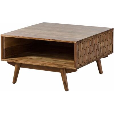 Massivmoebel24.de Tavolino in acacia - Naturale - Stile Mid-Century Massivmoebel24.de Tavolino in acacia - Naturale - Stile Mid-Century